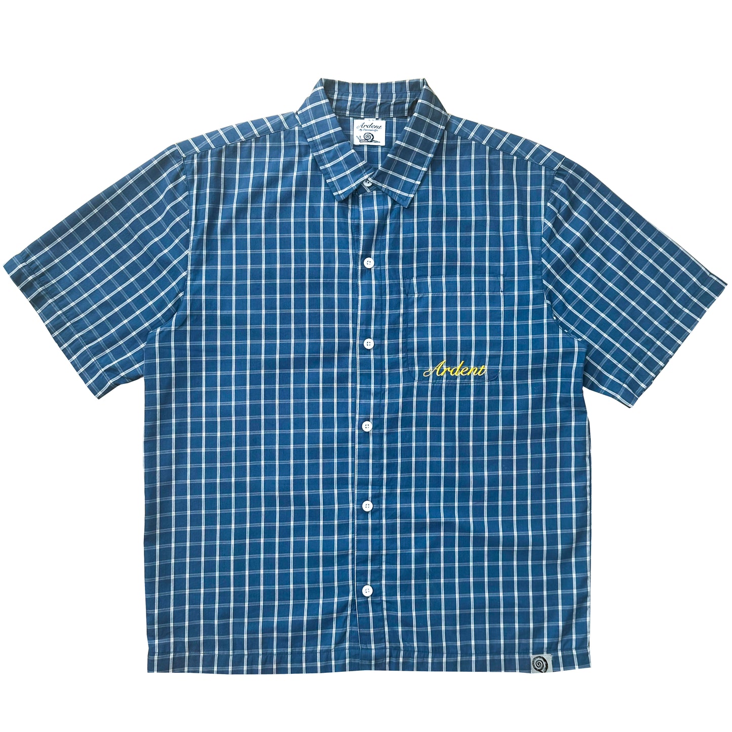PLAID SUMMER SHIRT - NAVY BLUE