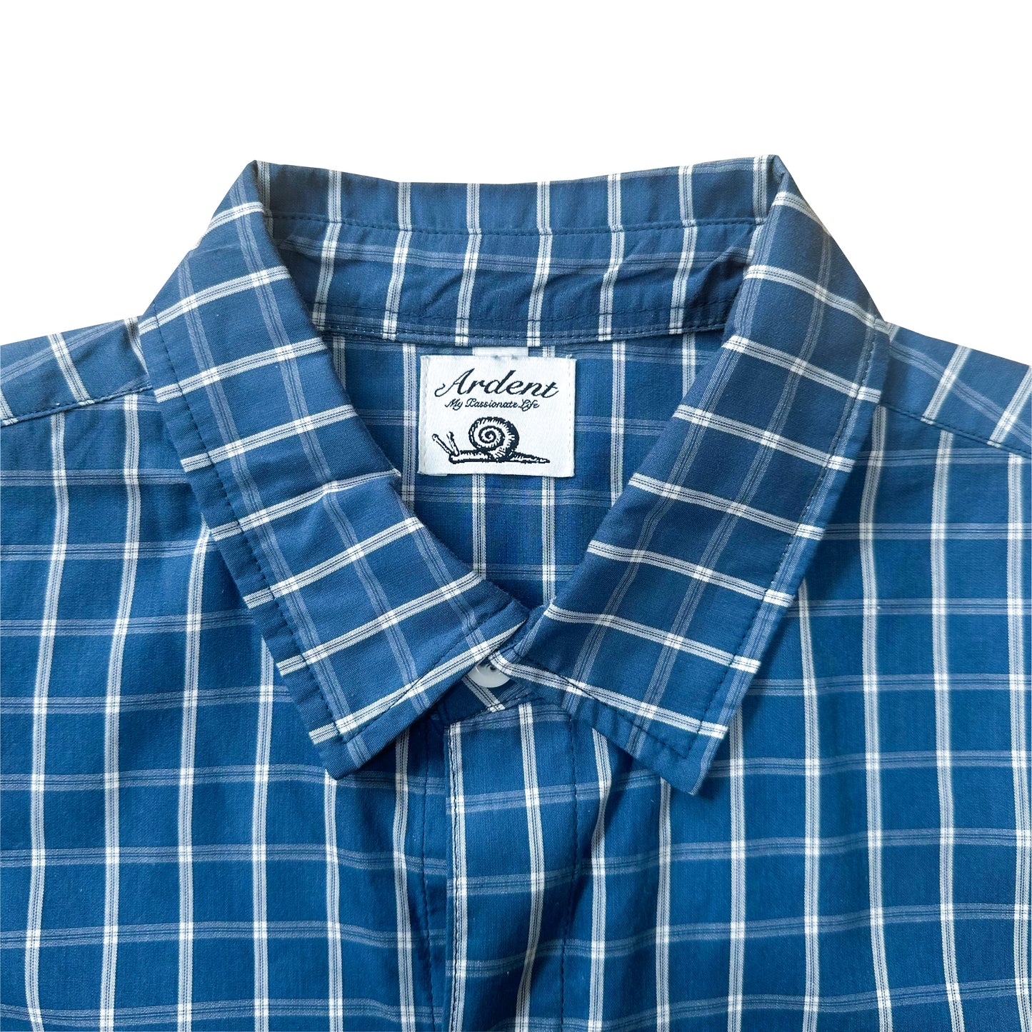 PLAID SUMMER SHIRT - NAVY BLUE