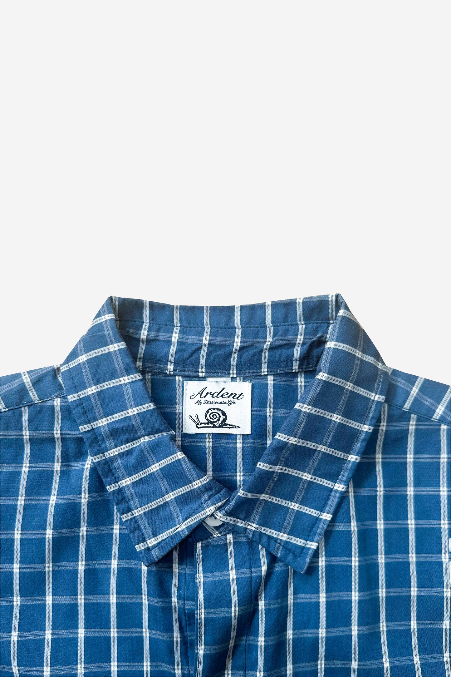 PLAID SUMMER SHIRT - NAVY BLUE
