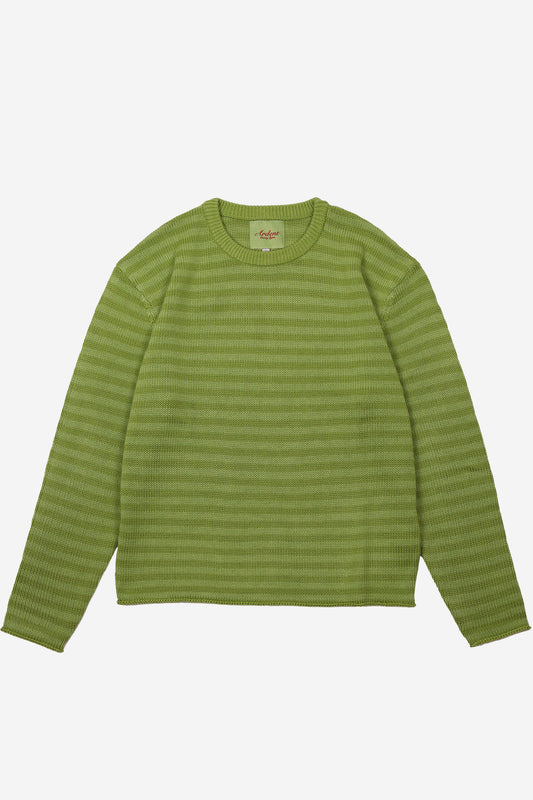 PINSTRIPE KNIT - PISTACHIO