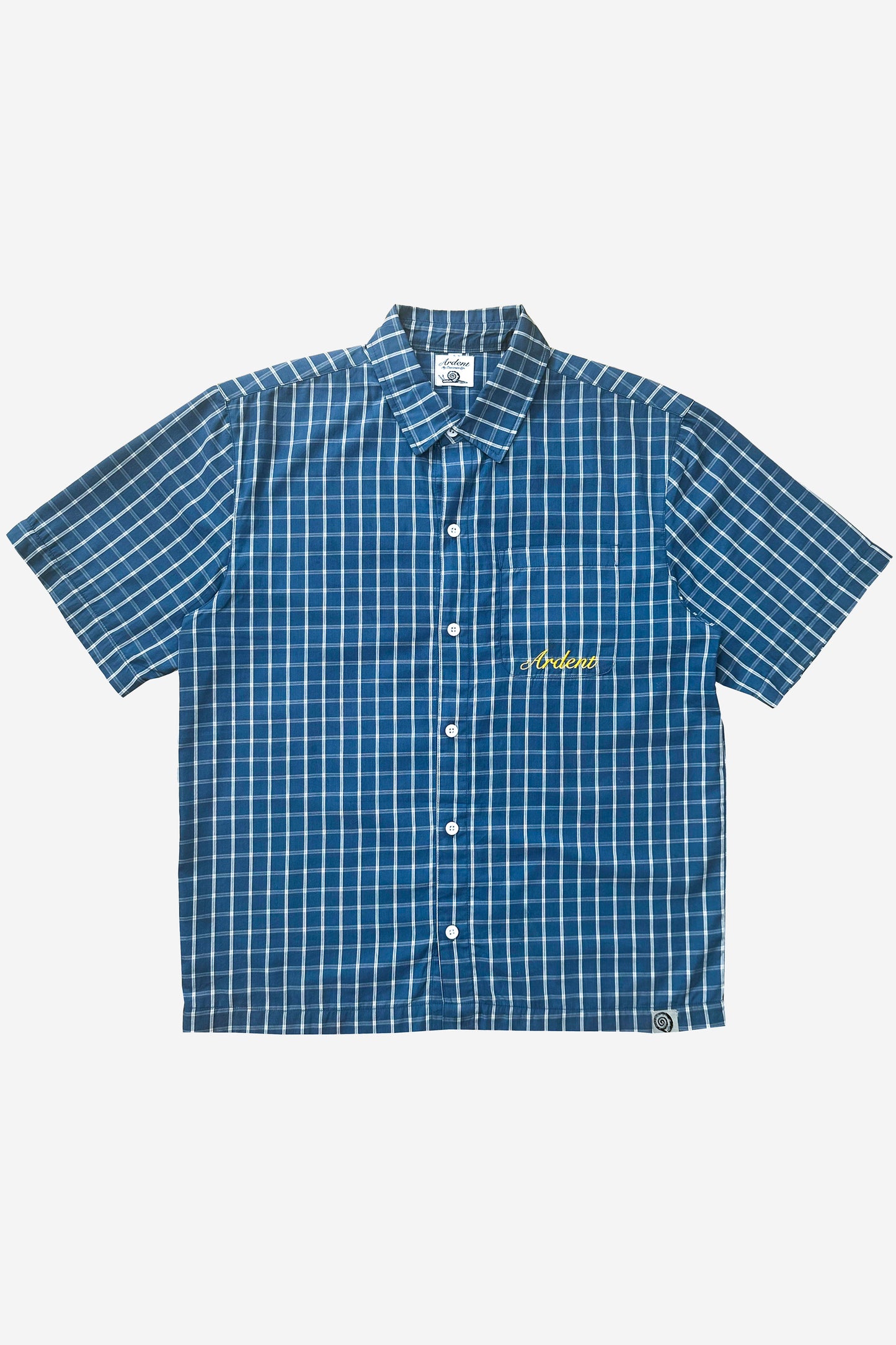 PLAID SUMMER SHIRT - NAVY BLUE