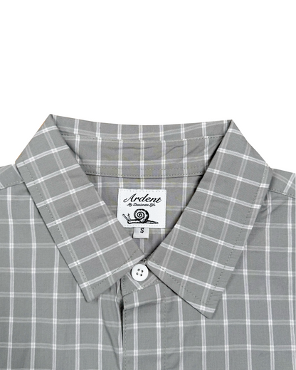 PLAID SUMMER SHIRT - GREY